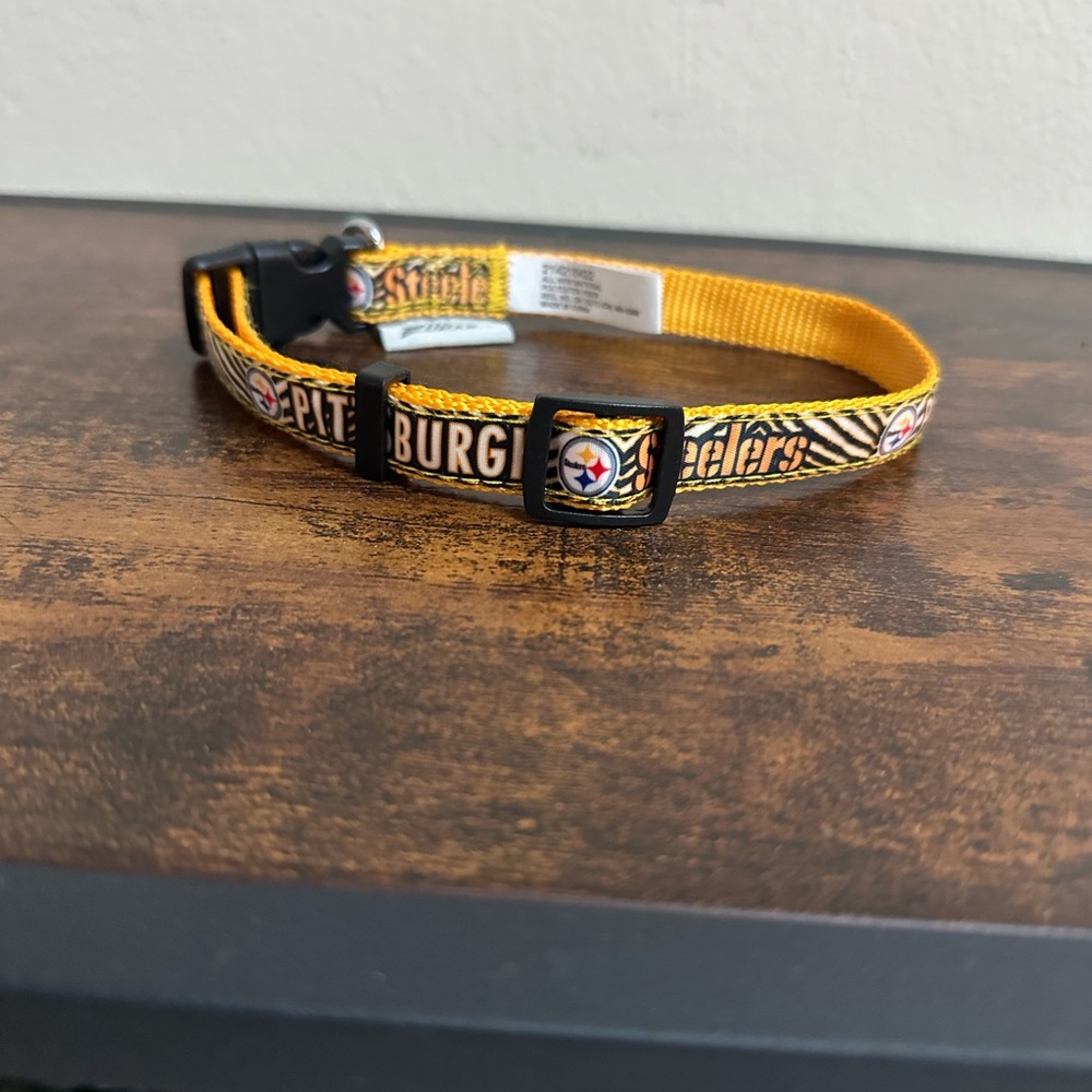 Pittsburgh Steelers Dog Collar - Yellow and Black